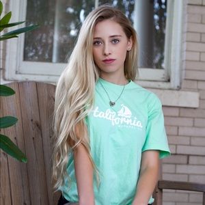 Mint green halifornia T-shirt